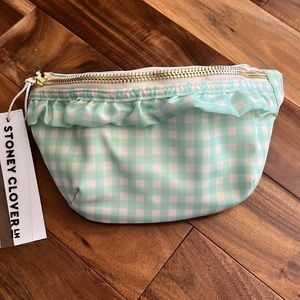 New with tags, stony clover lane pastel, picnic, mint chip fanny pack.